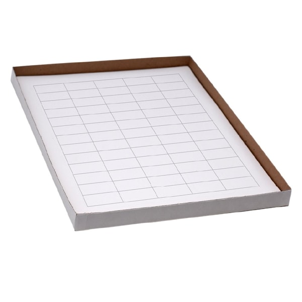 Label Sheets, Cryo, 38x19mm, for General Use, 20 Sheets, 60 Labels per Sheet, White, 1200PK